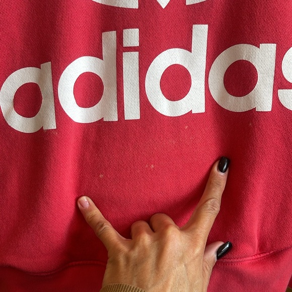 Adidas Originals Women's Adicolor Trefoil Hoodie - Size Large Power Pink - Picture 5 of 12